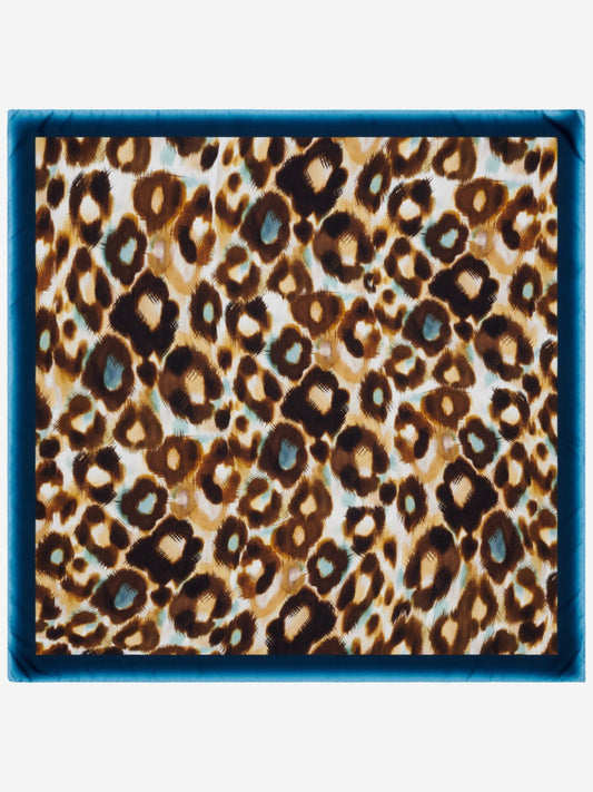 Bruna (blue)- Soft and lightweight Italian foulard from pure silk — photo 2 of 9