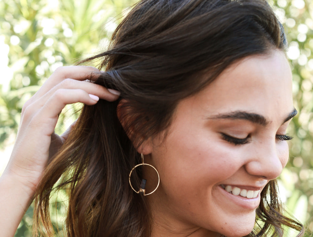 Sunrise Earrings - Moonstone