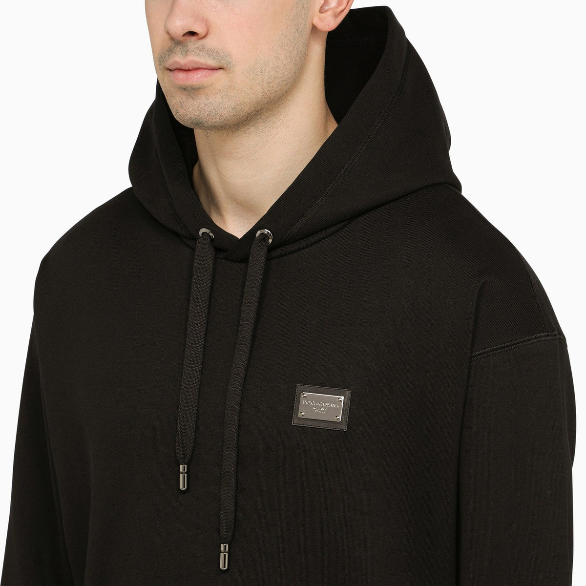 Dolce&Gabbana Black Hoodie With Logo