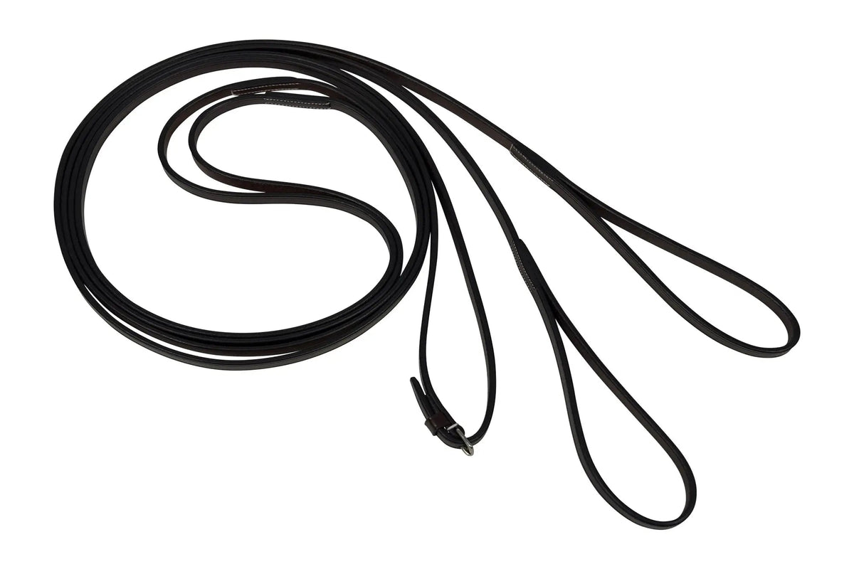 Huntley Equestrian Sedgwick Leather Draw Reins With Loop Ends