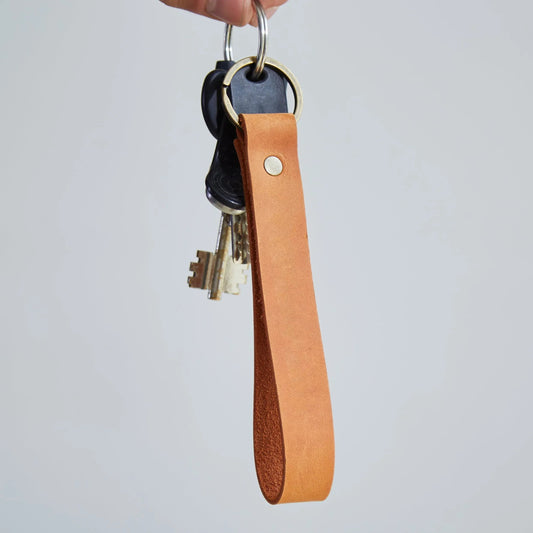 Leather keychain