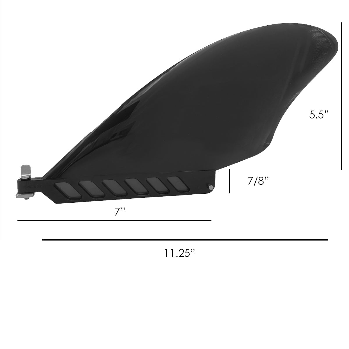 5.5" Keel Fin Findestructable Safety Flex Fin & Toolless Screw
