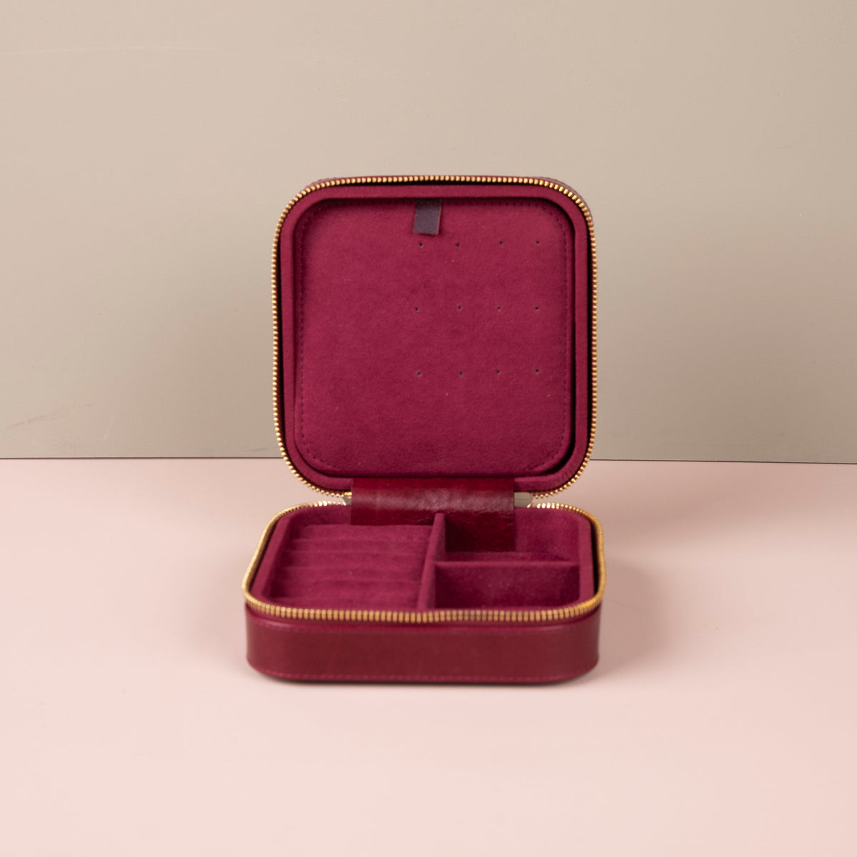 Luxury Travel Jewelry Box – Red - Palermo