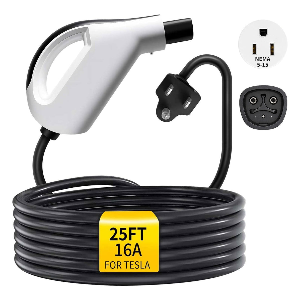 WenStorm Level 1 Portable EV Charger 16A NEMA 5-15 with 25FT Cable