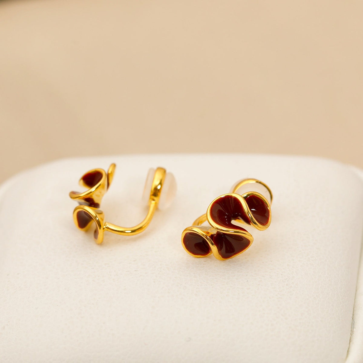Flower Silicone Female Cute Sweet Personality Earrings
