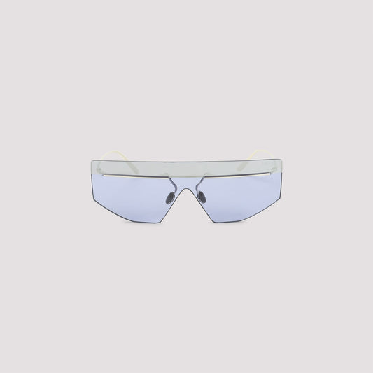 PRADA Sleek Mask Design Metallic Sunglasses