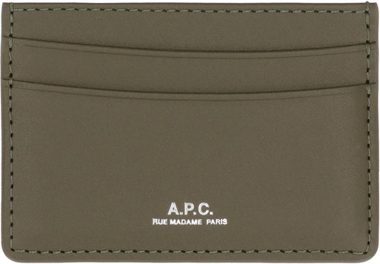 A.P.C. Mini Leather Card Holder with Four Slots