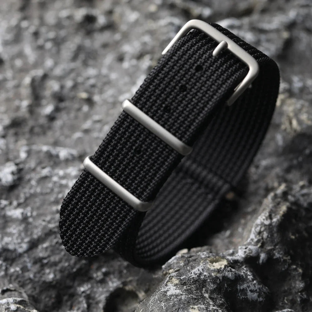 Motorola Moto Ribbed Nylon Fabric Watch Band - Durable Quick Release Strap