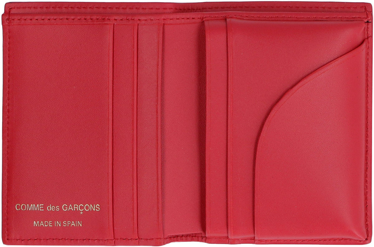 COMME DES GARÇONS WALLET Mini Polka-Dot Leather Wallet