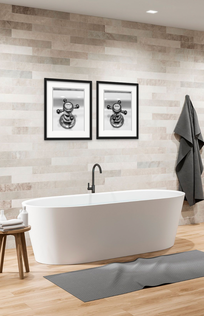 French Bathroom Hot and Cold Set