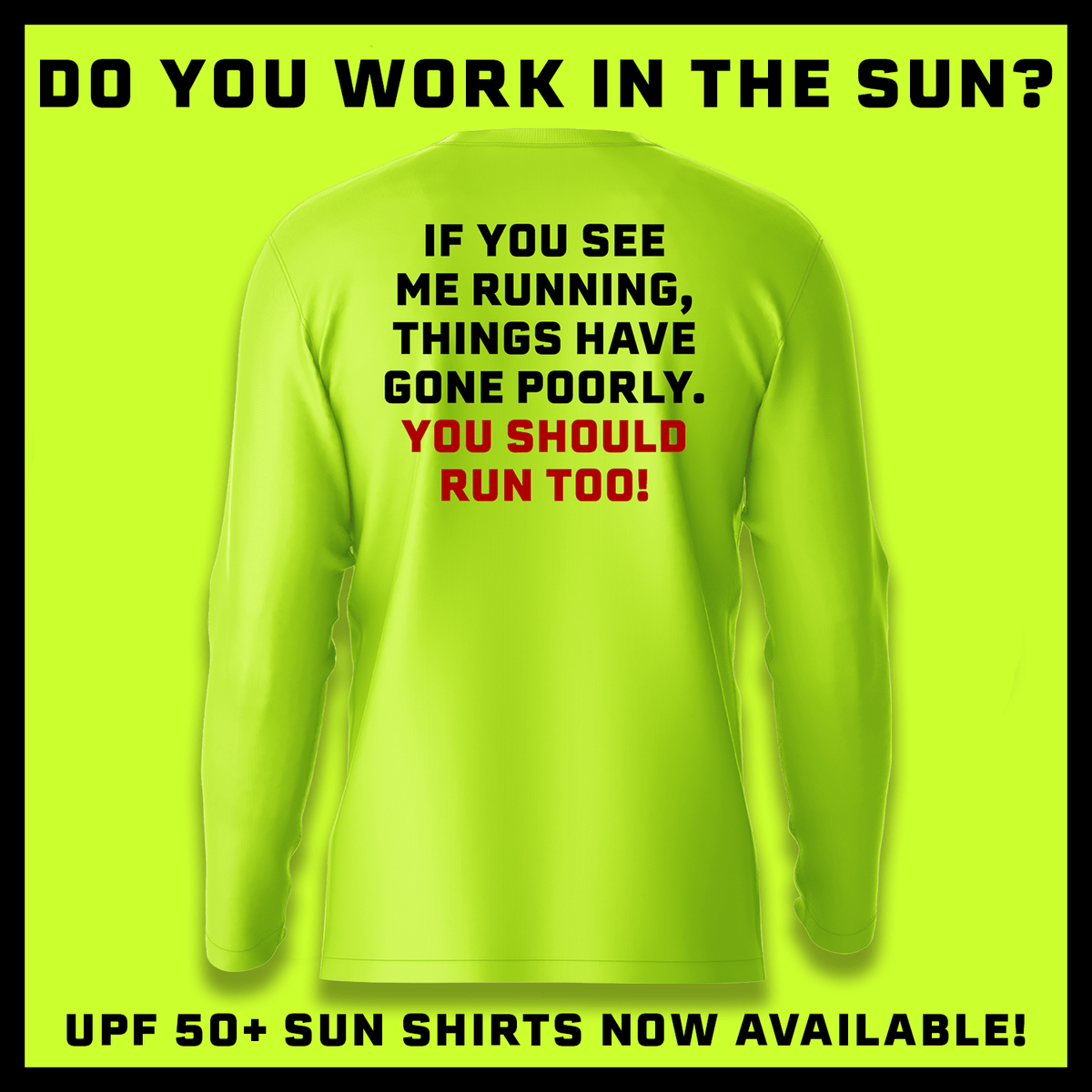 Run - Hi-Visibility UPF 50 Long Sleeve Sun Shirt — photo 3 of 3