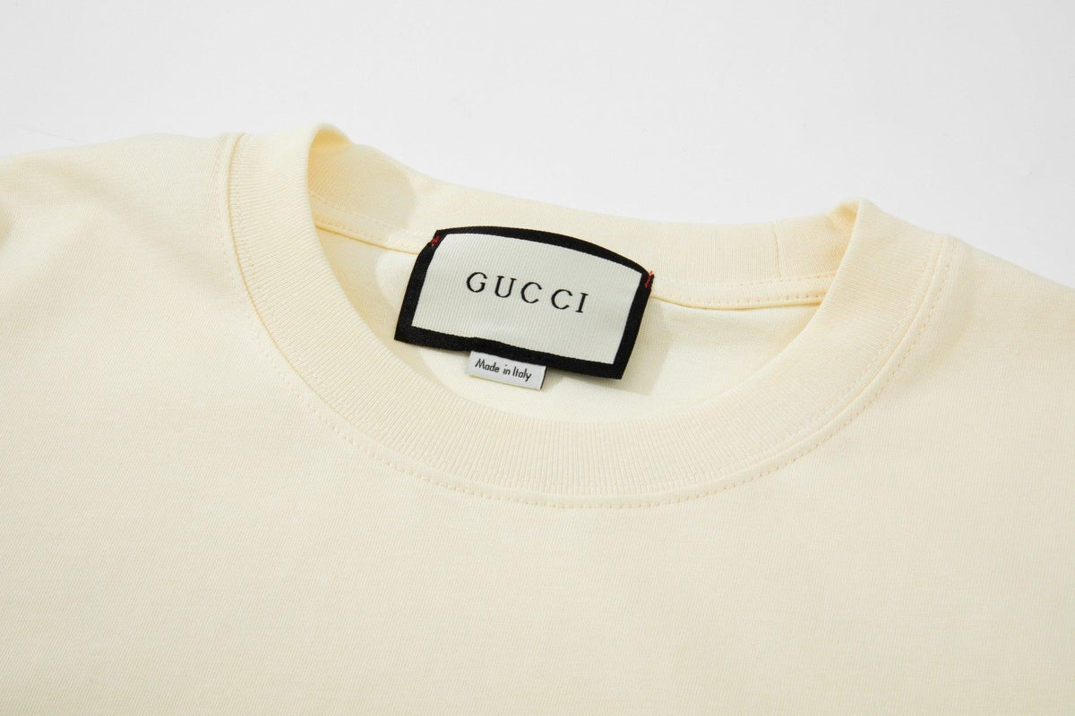 Gucci T-Shirt Beige Crewneck - Luxury Cotton Essential