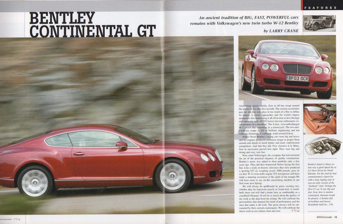 Auto Aficionado Magazine Preview Issue