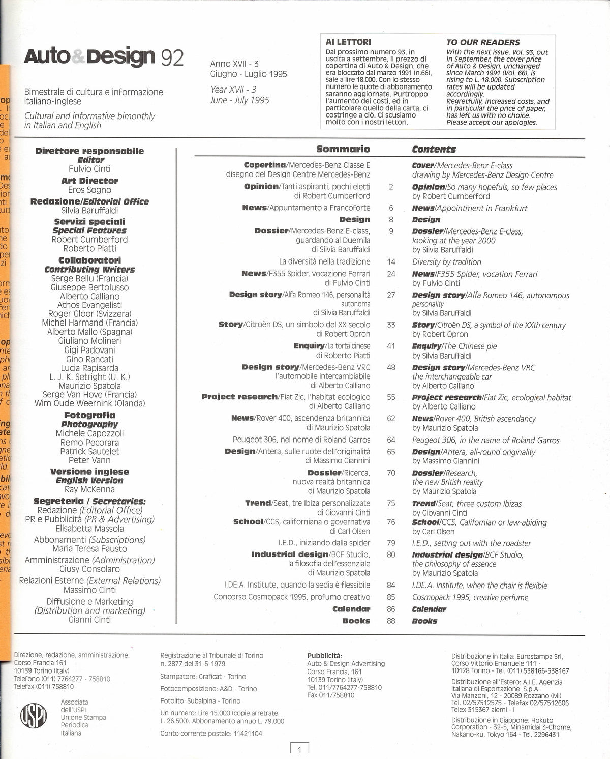 Auto & Design Magazine 1995 N 92