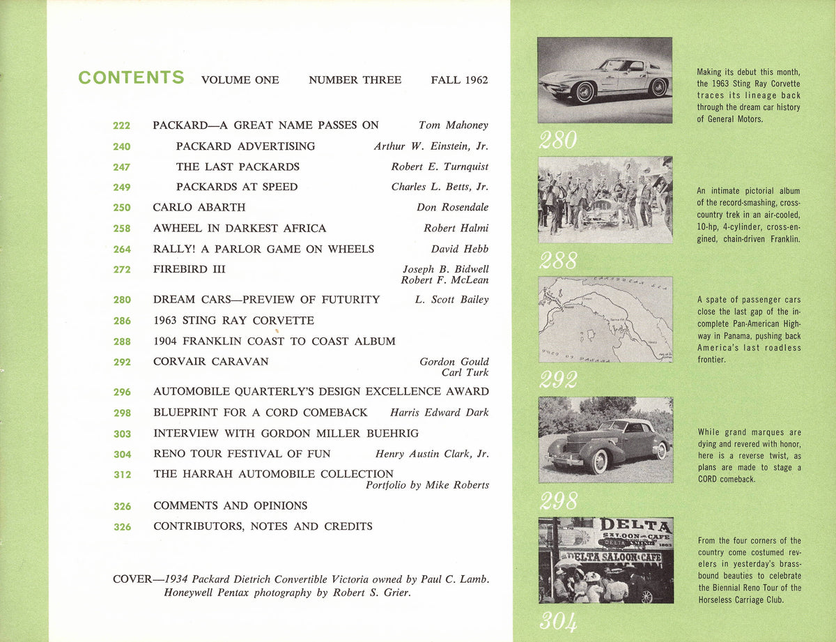 Automobile Quarterly Vol 1 N 3