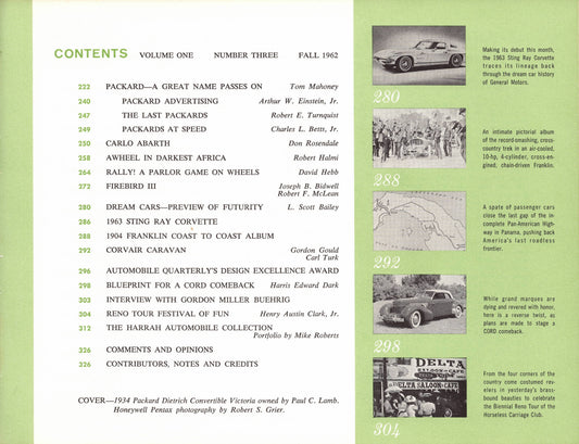 Automobile Quarterly Vol 1 N 3