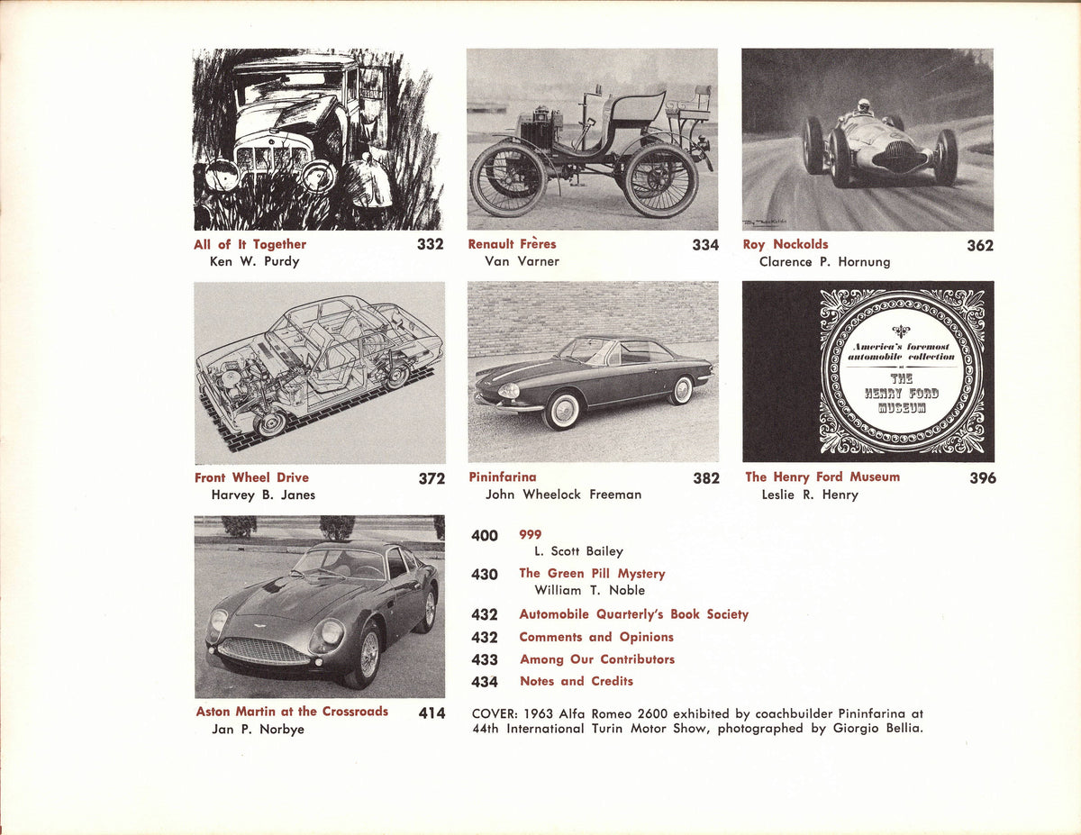 Automobile Quarterly Vol 1 N 4