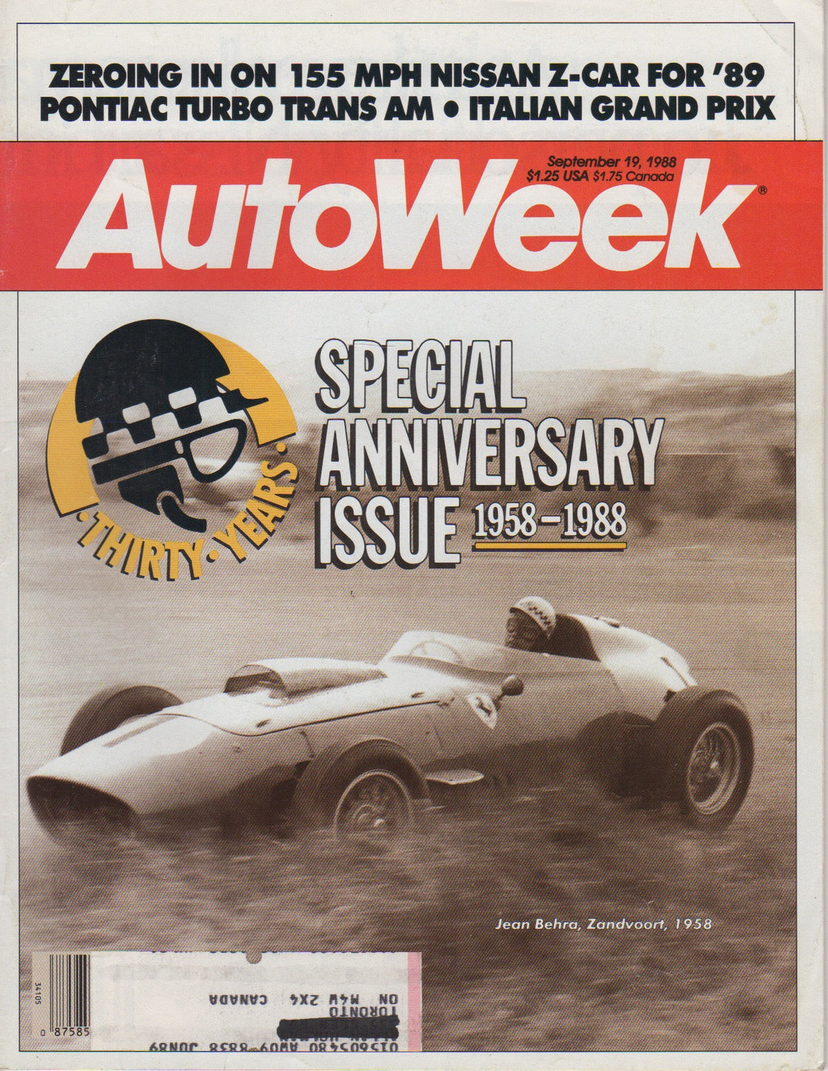 AutoWeek Magazine 1988/09/19