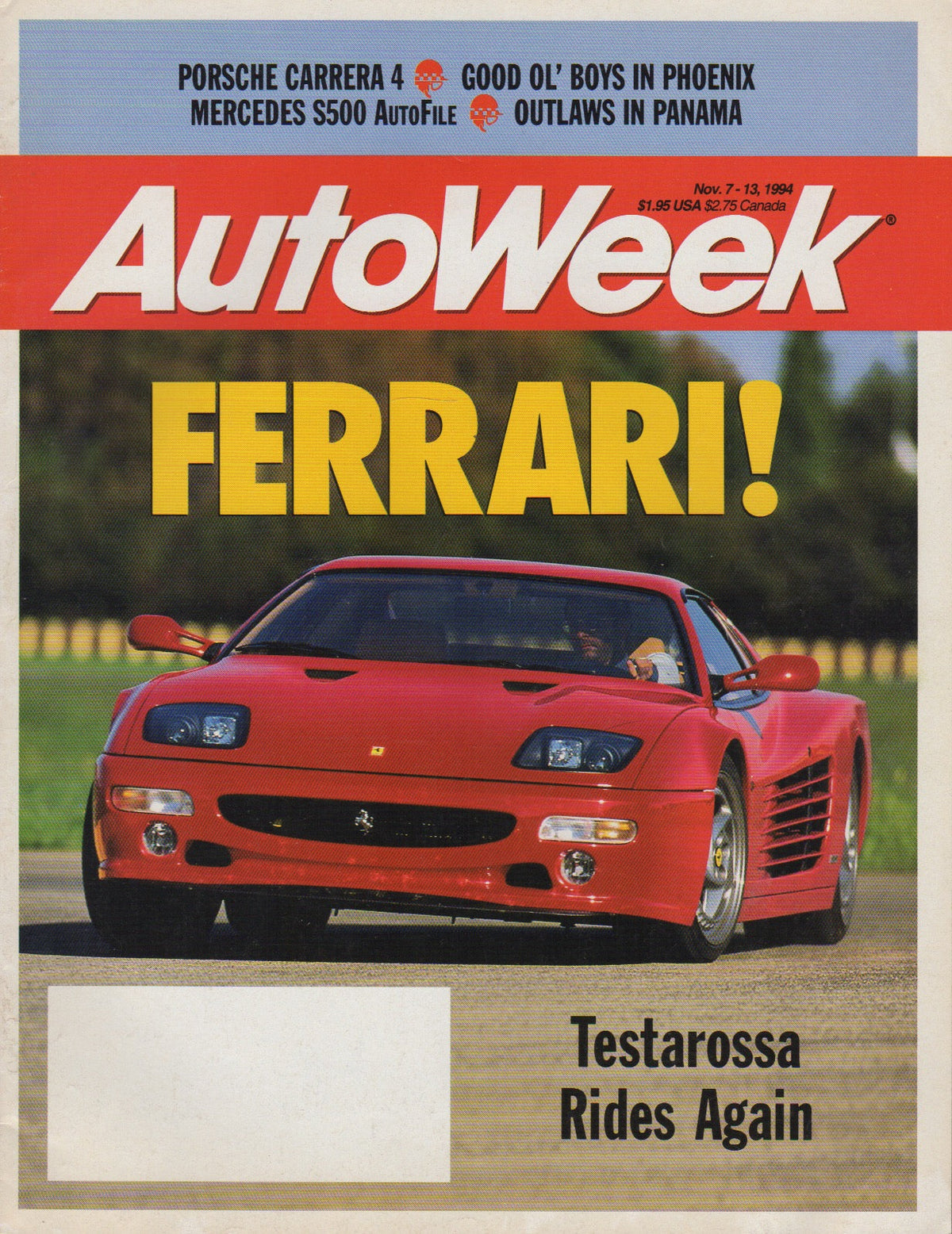 AutoWeek Magazine 1994/11/07