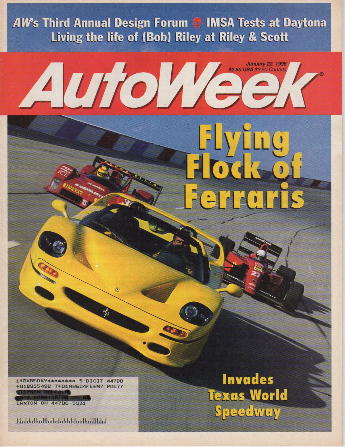 AutoWeek Magazine 1996/01/22