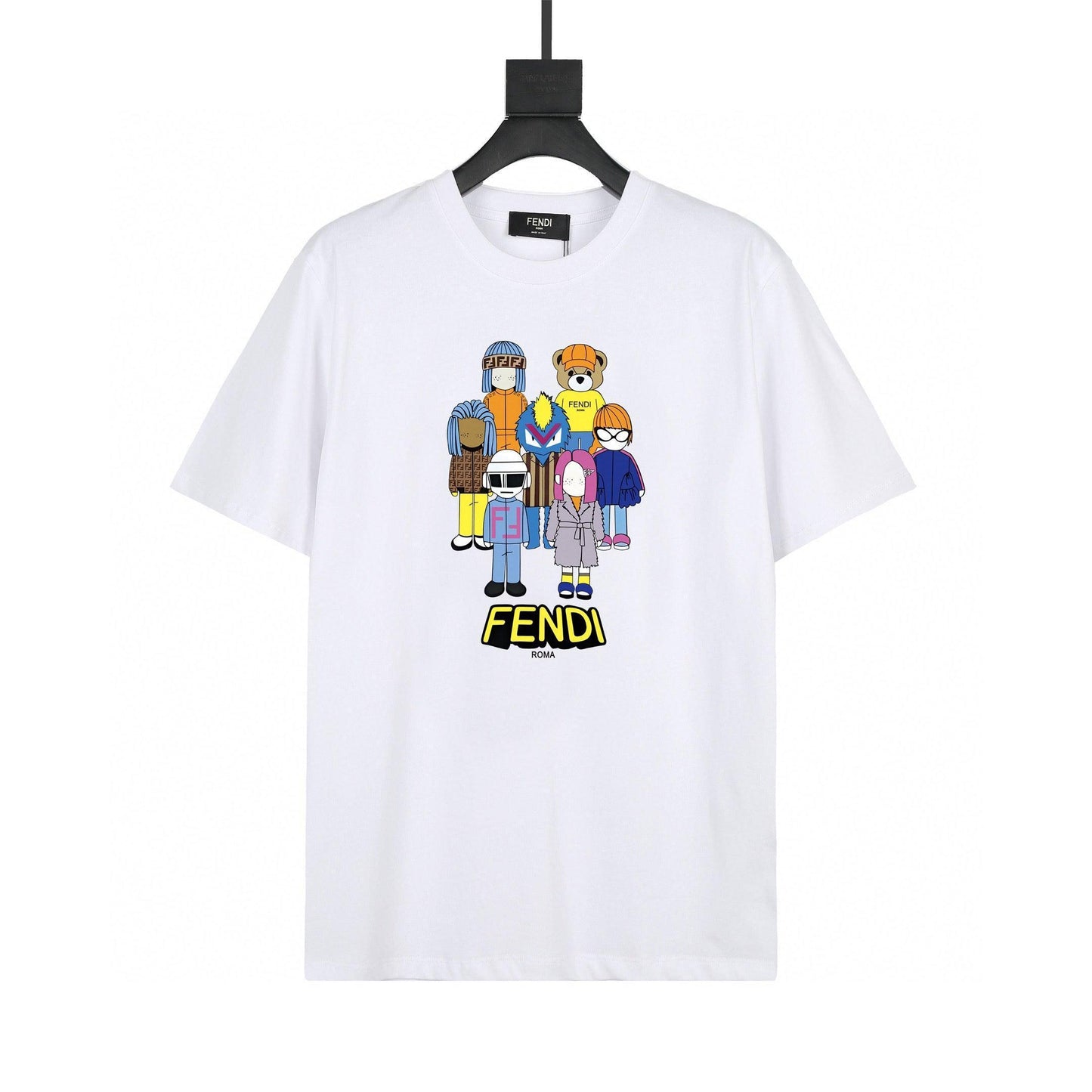 Fendi T-Shirt without Collar 'White'