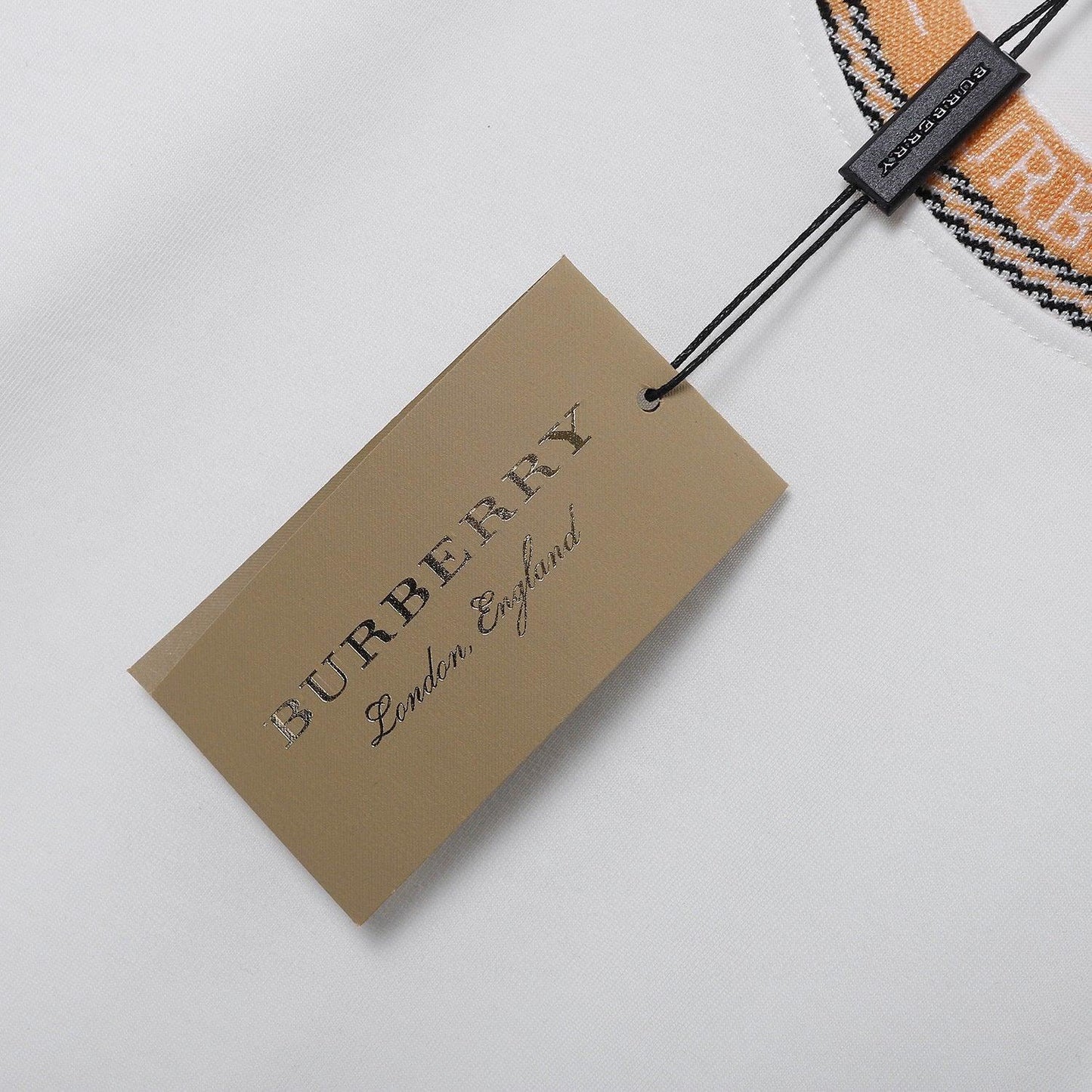 Burberry Crew Neck T-Shirt White & Beige | Premium Cotton Comfort