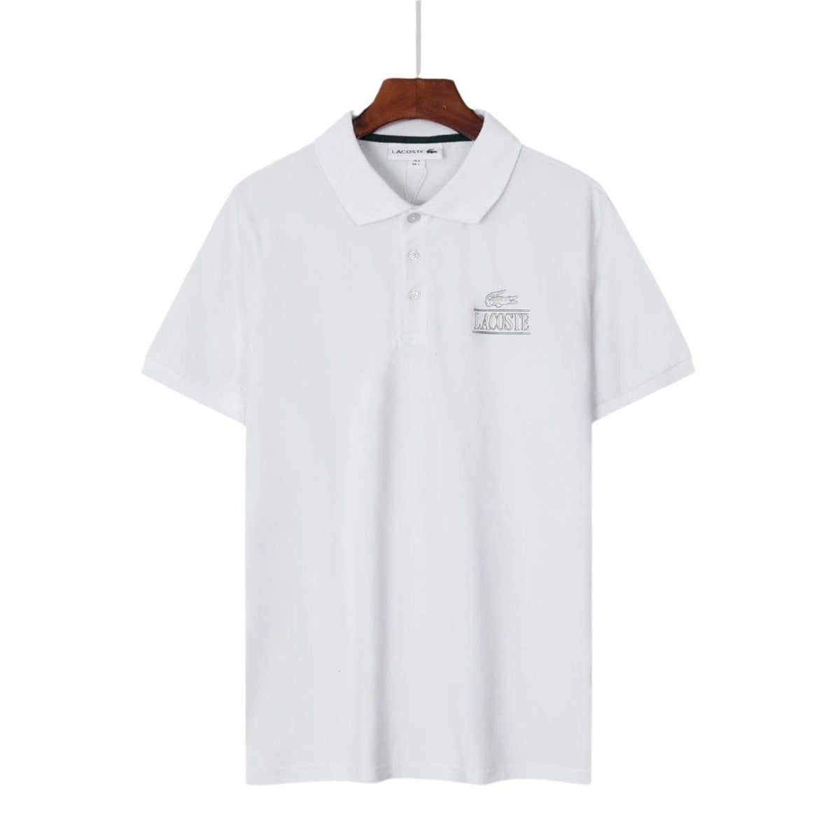 Lacoste White T-Shirt with Collar