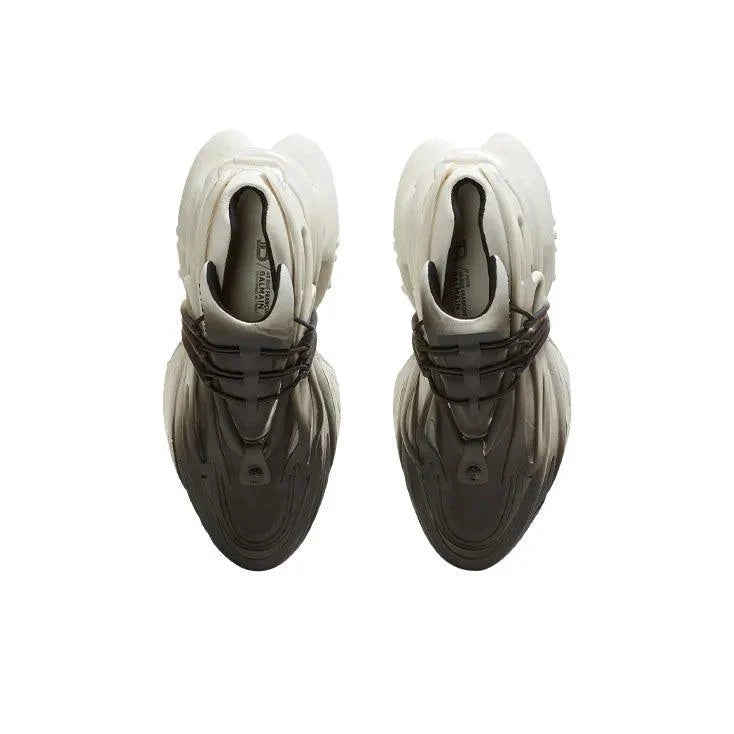 BALMAIN Unicorn Low 'White Black Gradient'