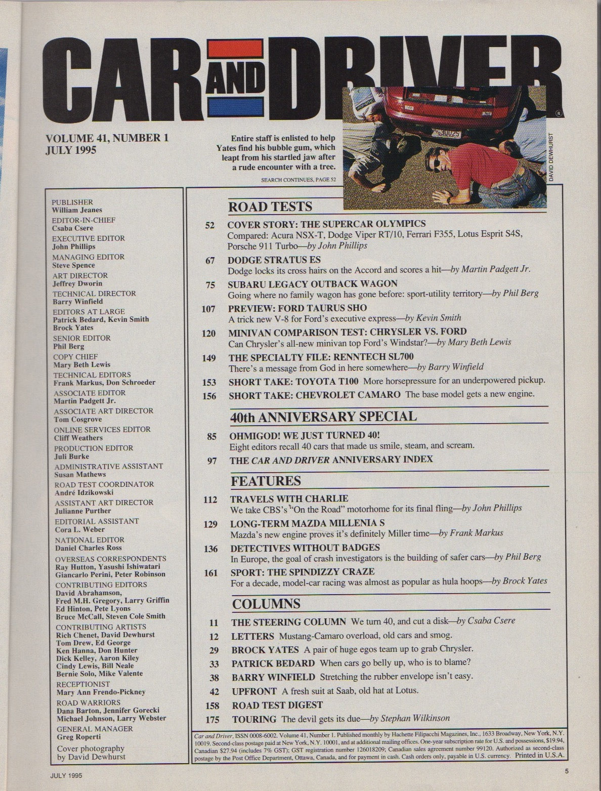 Car and Driver Magazine, 1995/07