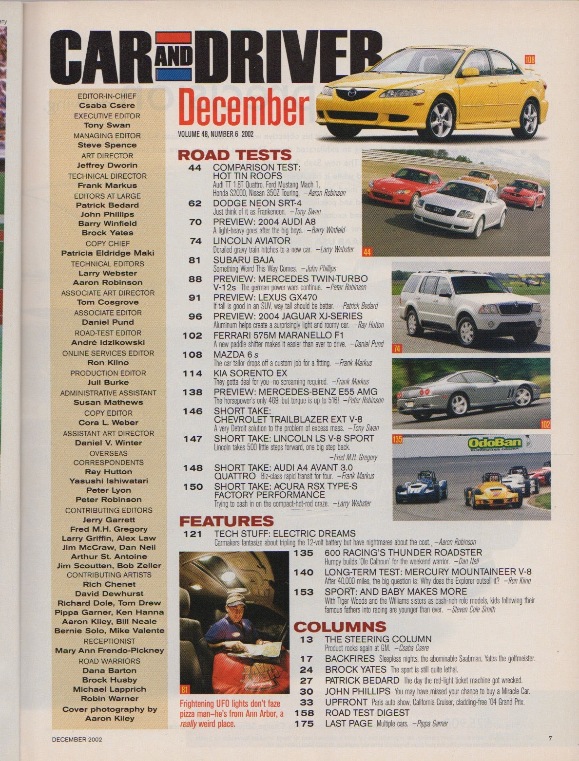Car and Driver Magazine, 2002/12