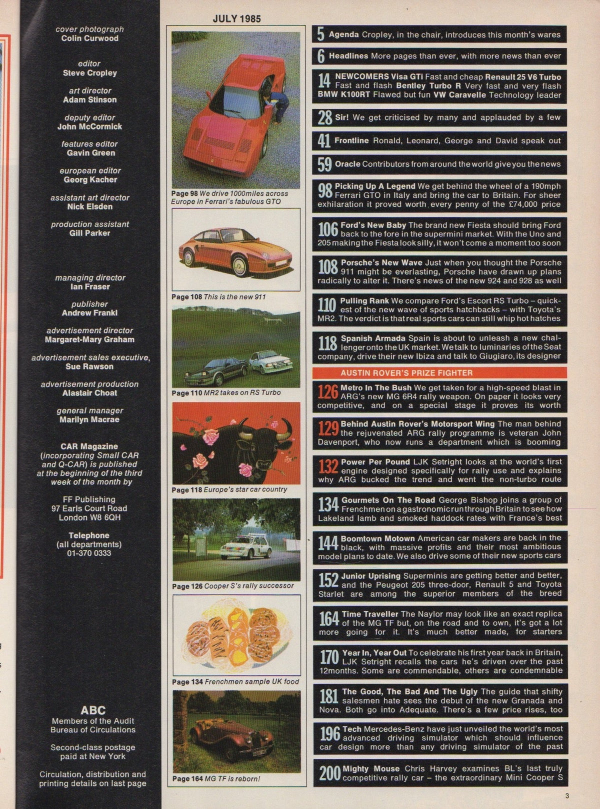 Car Magazine 1985/07