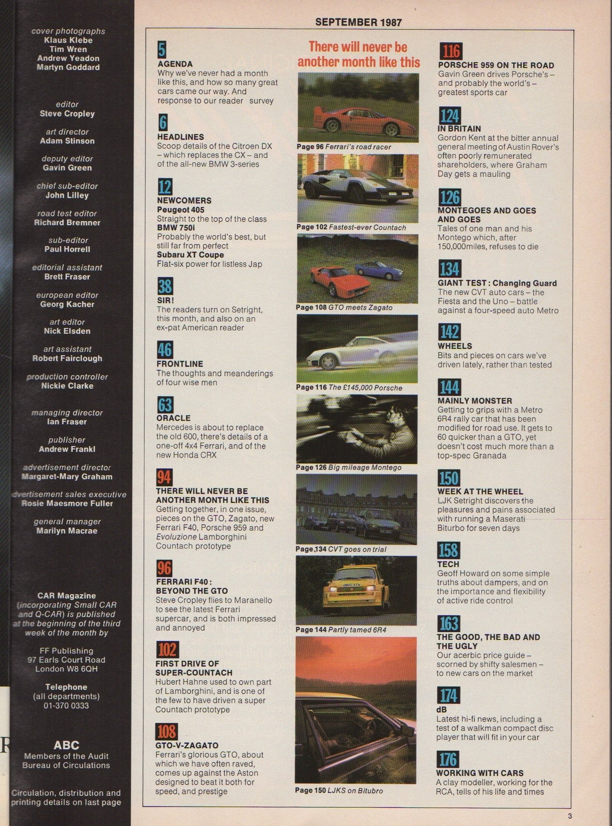 Car Magazine 1987/09