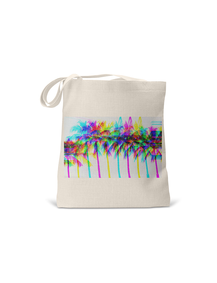 Colorful Palm Tree Tote Bag, College Student Gift, Mother's Day Gift, Christmas Gift