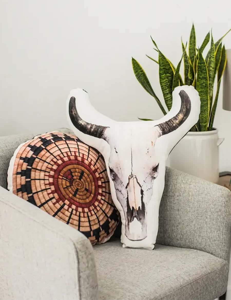 Velvet Cow Skull, College Student Gift, Mother's Day Gift, Christmas Gift