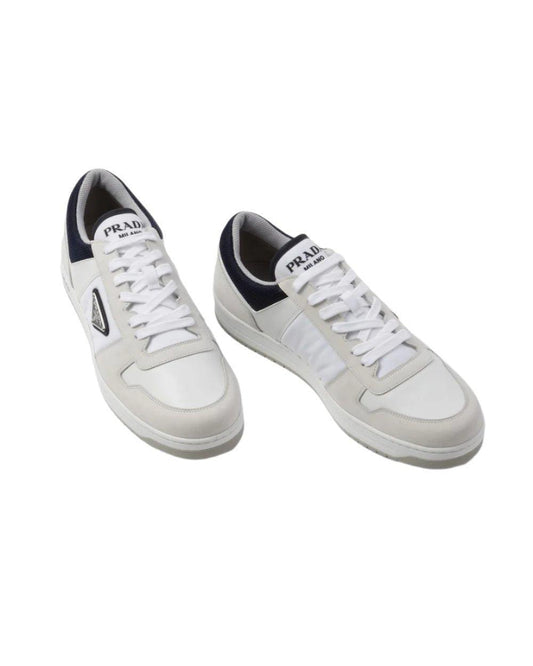 Prada Downtown Re-Nylon sneakers 'White/Beige/Black'