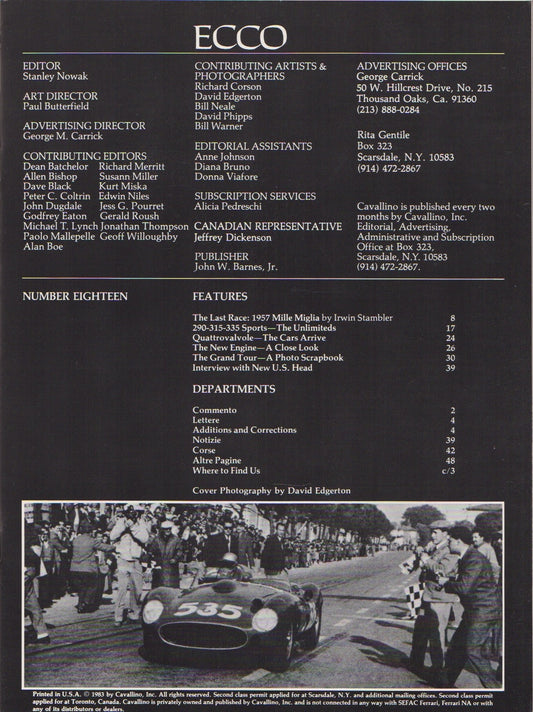 Cavallino N 18 Ferrari Magazine