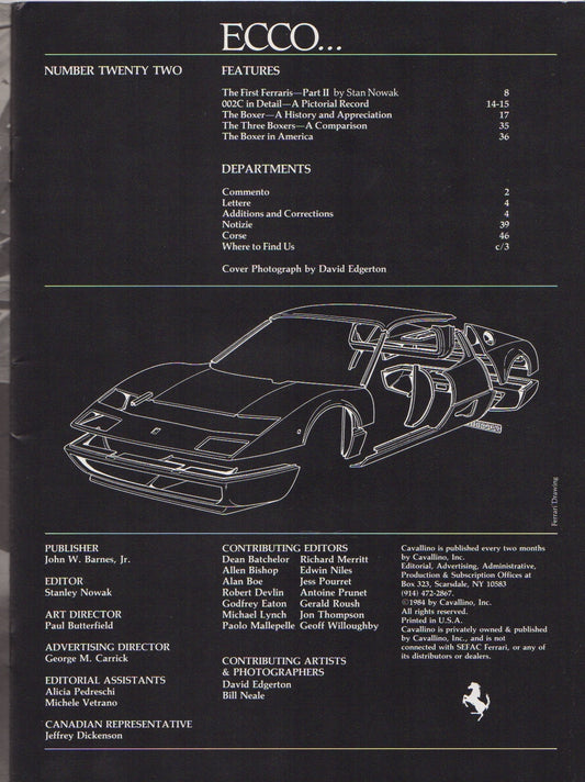 Cavallino N 22 Ferrari Magazine