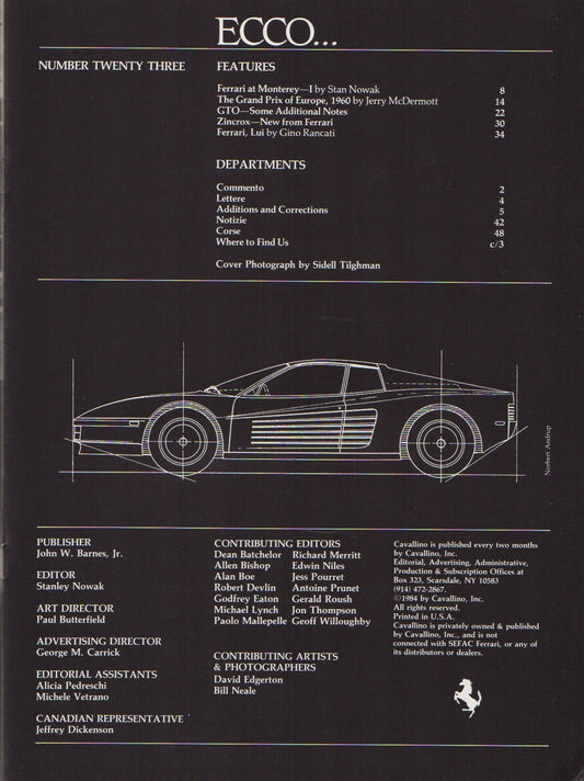 Cavallino N 23 Ferrari Magazine