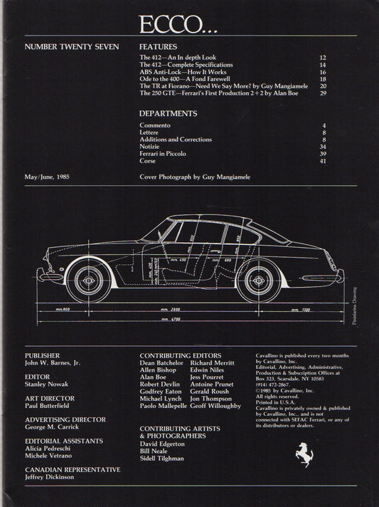 Cavallino N 27 Ferrari Magazine