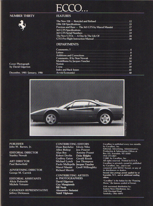 Cavallino N 30 Ferrari Magazine