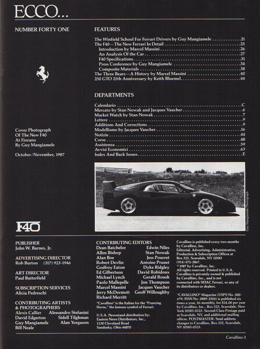 Cavallino N 41 Ferrari Magazine