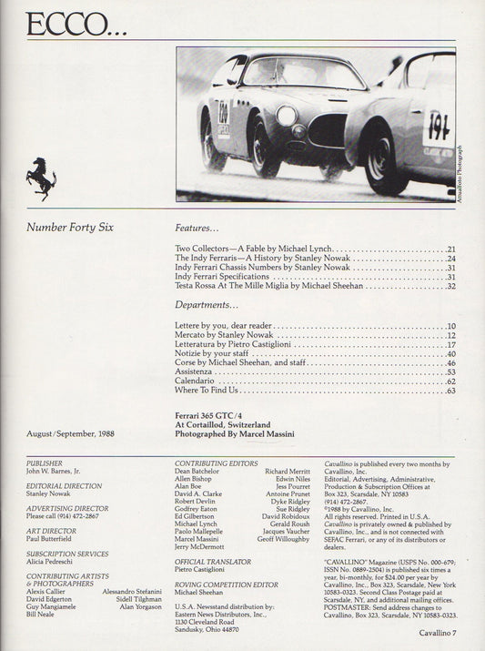 Cavallino N 46 Ferrari Magazine