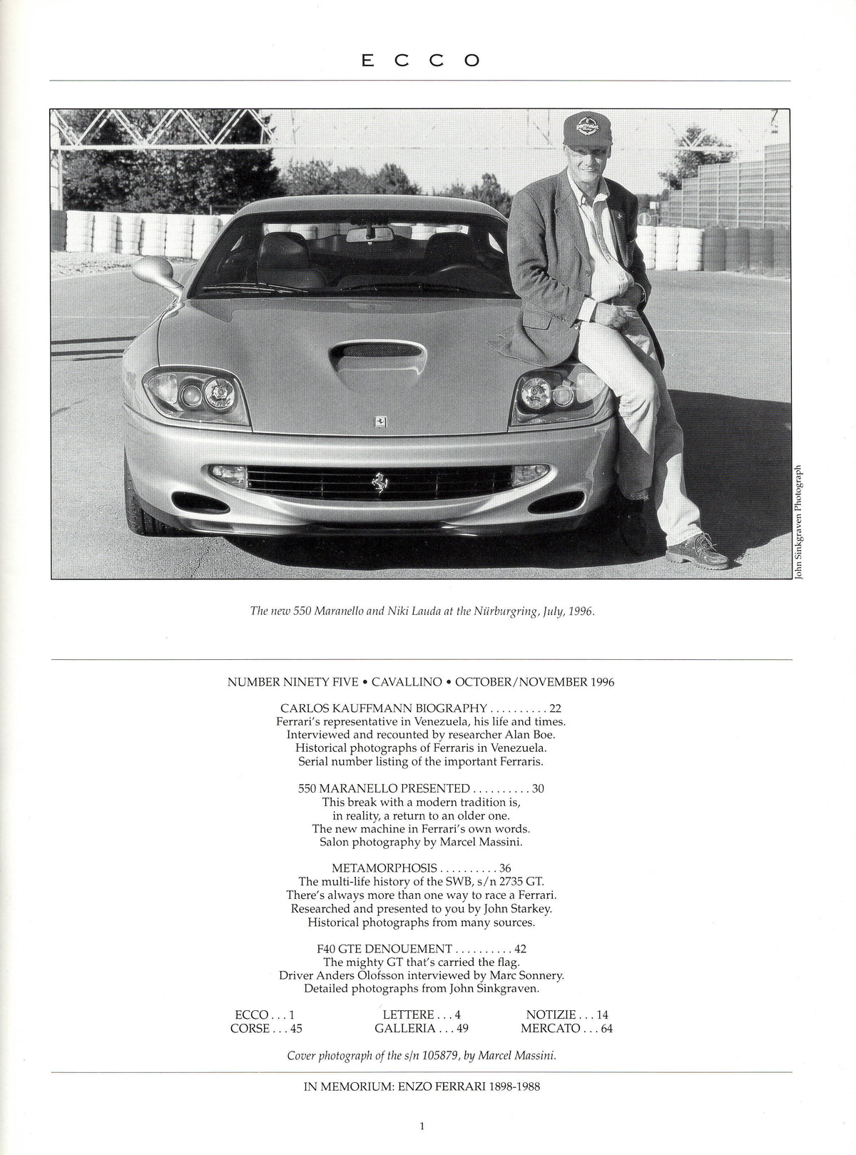 Cavallino N 95 Ferrari Magazine