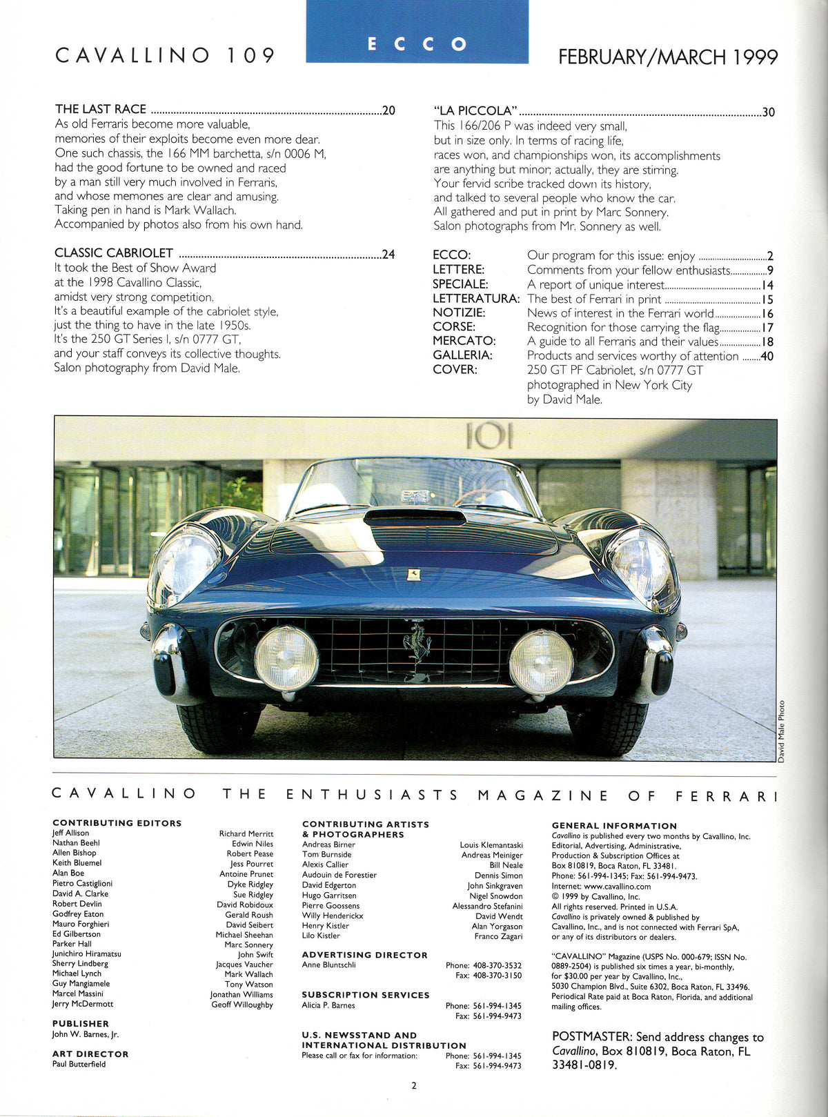 Cavallino N 109 Ferrari Magazine