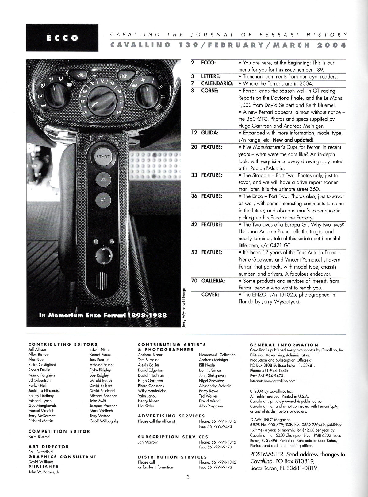 Cavallino N 139 Ferrari Magazine