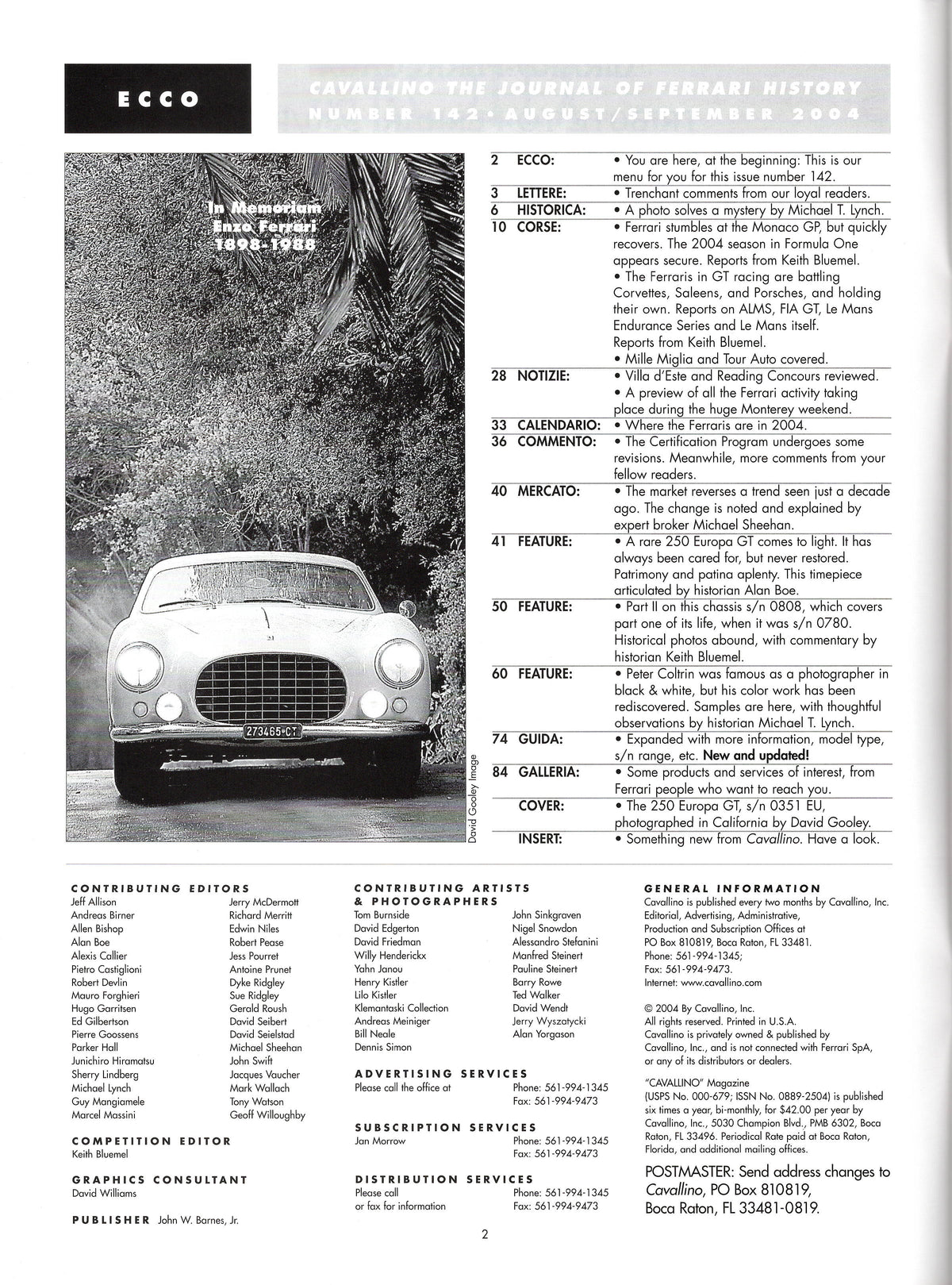 Cavallino N 142 Ferrari Magazine