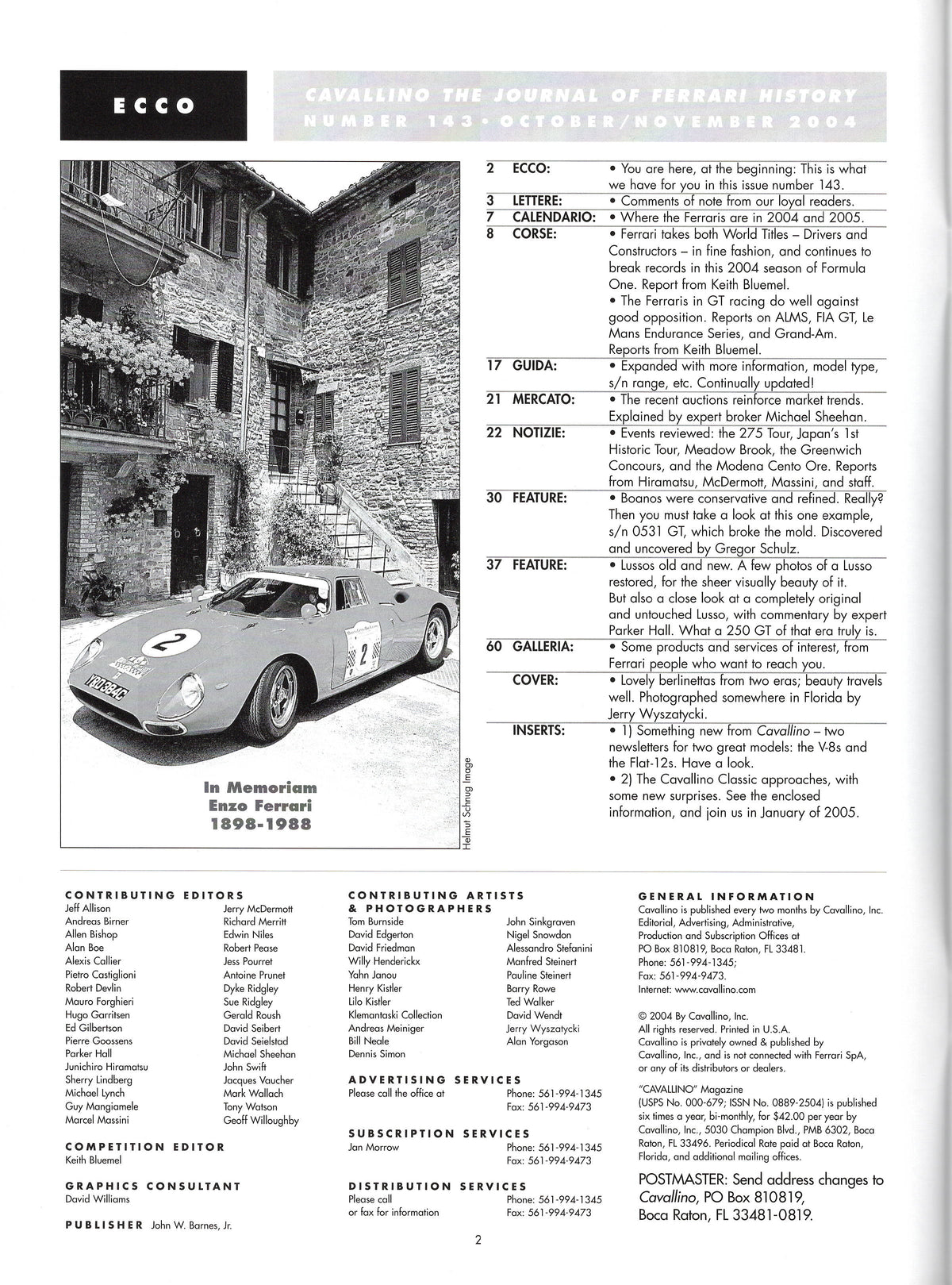 Cavallino N 143 Ferrari Magazine