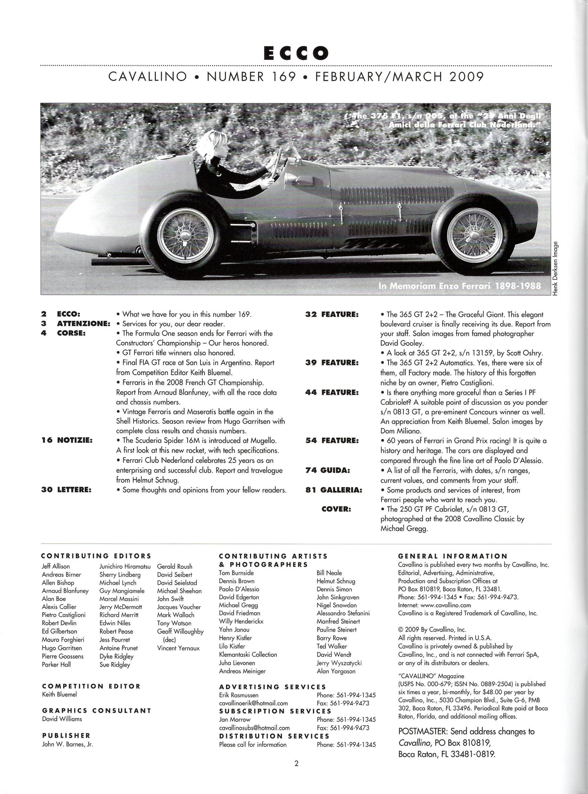 Cavallino N 169 Ferrari Magazine