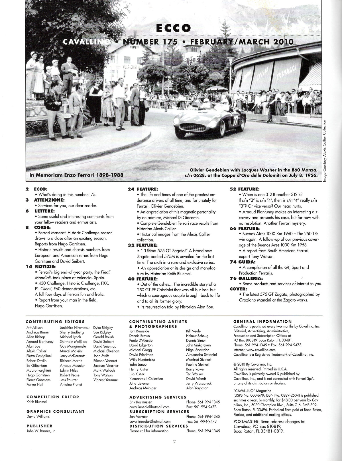 Cavallino N 175 Ferrari Magazine