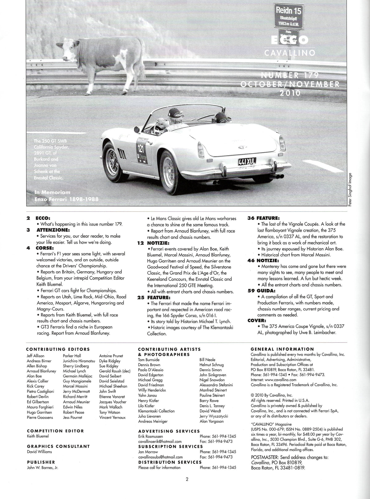 Cavallino N 179 Ferrari Magazine